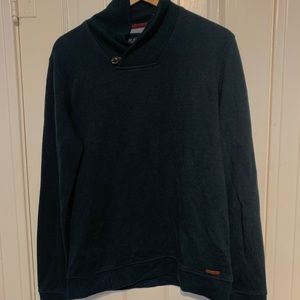Men’s Ted Baker Green Shawl Collar Sweater Medium